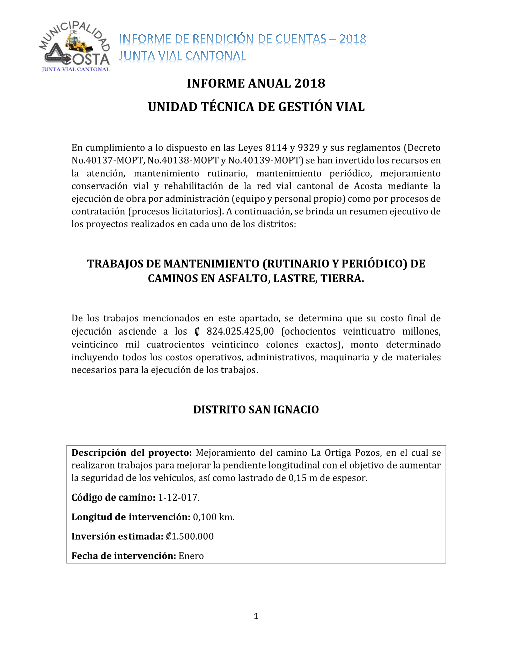 Informe De Rendición De Cuentas UTGVM-2018