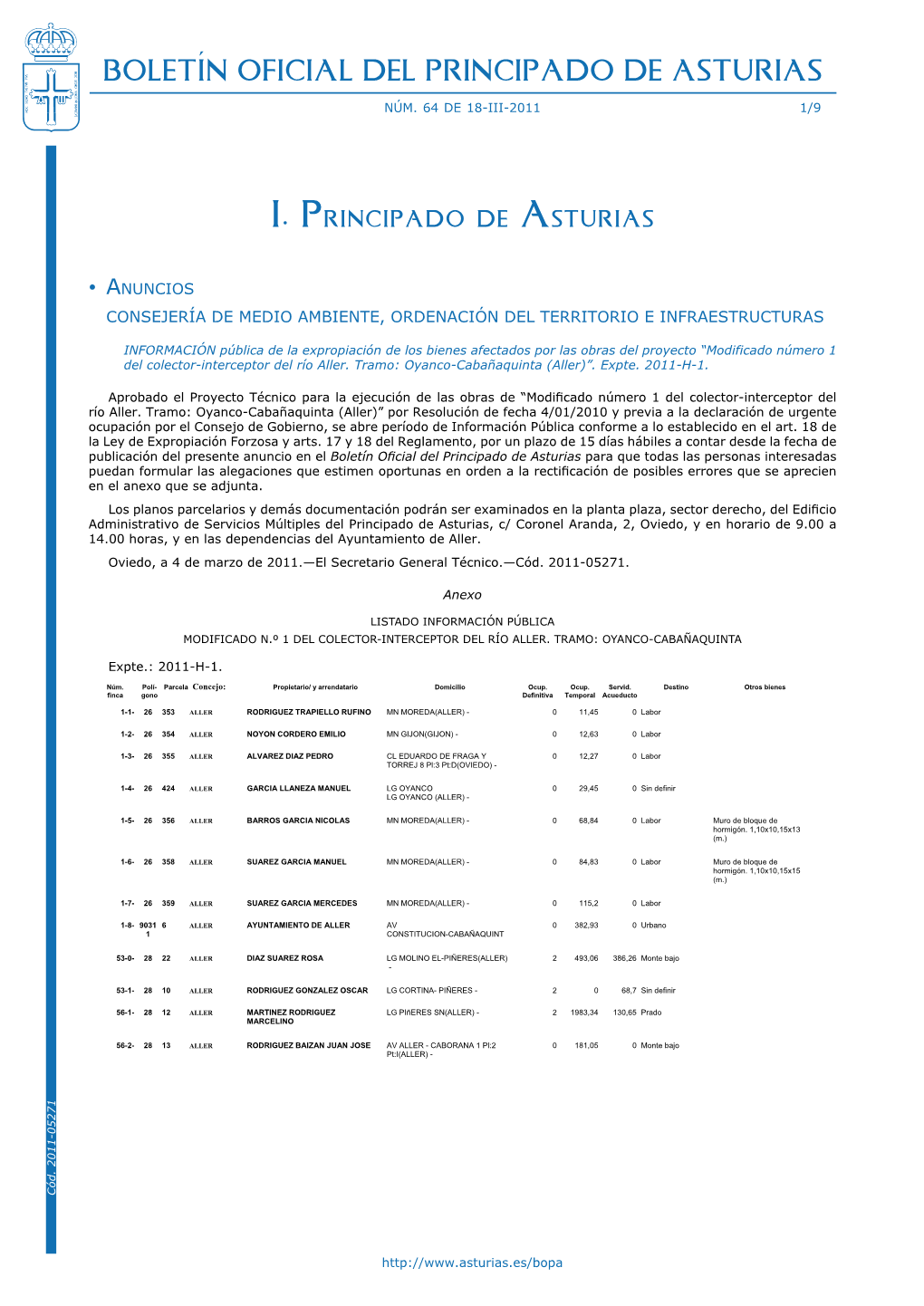 Boletín Oficial Del Principado De Asturias