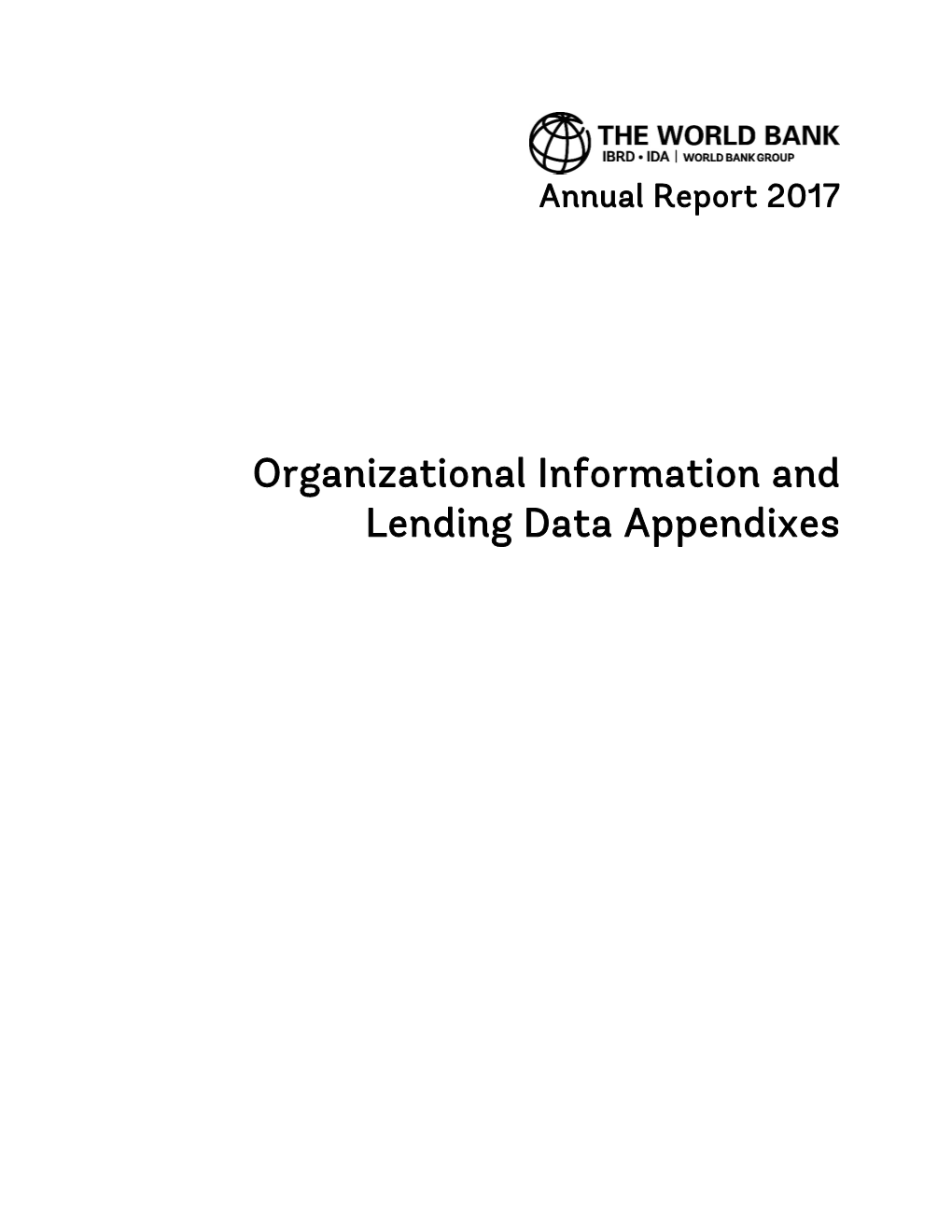 Organizational Information and Lending Data Appendixes