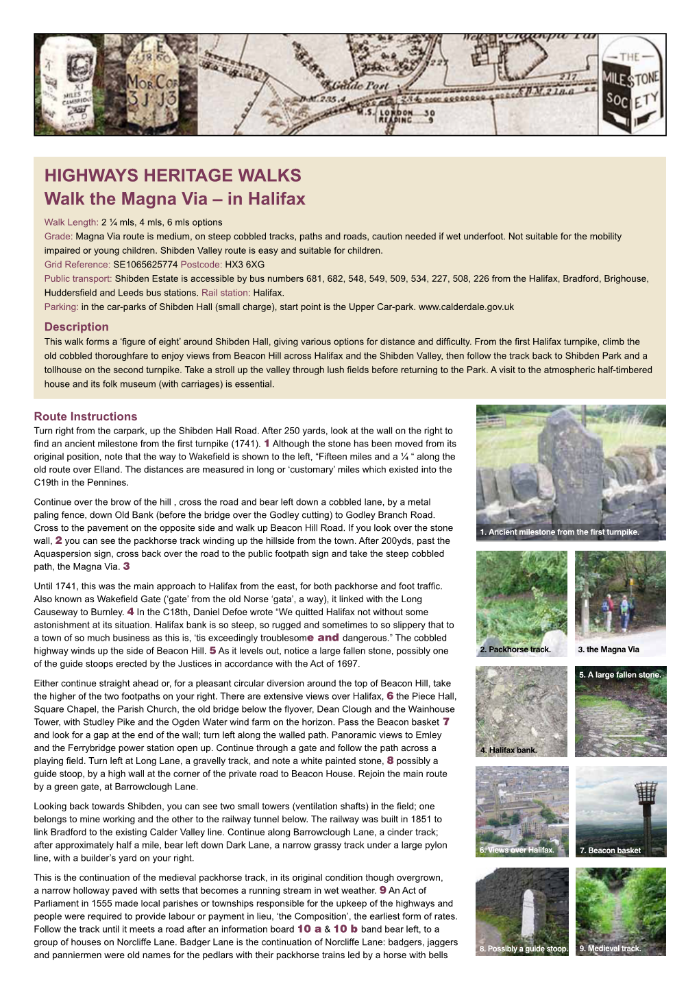 HIGHWAYS HERITAGE WALKS Walk the Magna Via – in Halifax