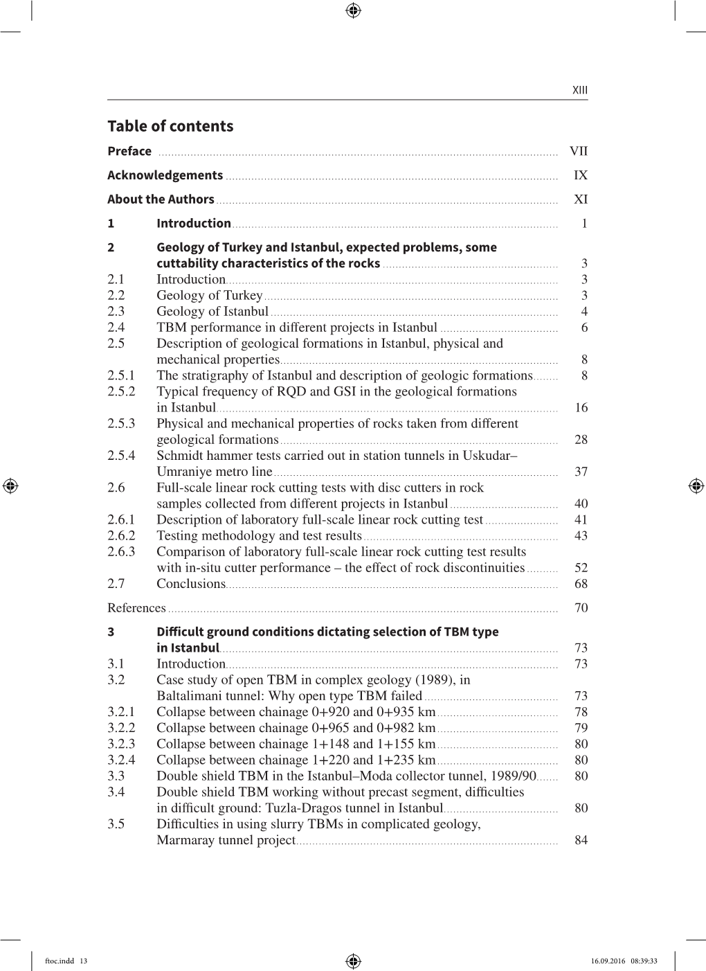 Table of Contents