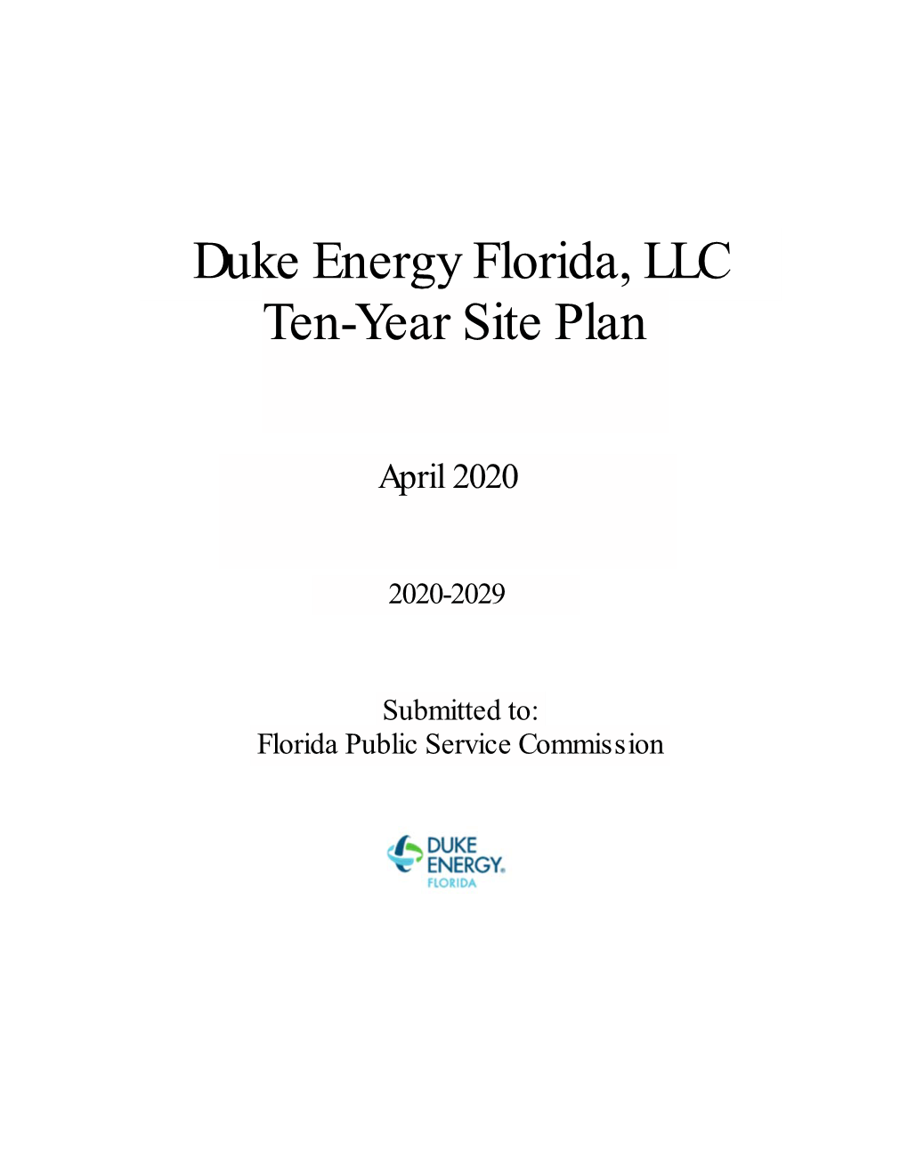 Duke Energy Florida, LLC Ten-Year Site Plan