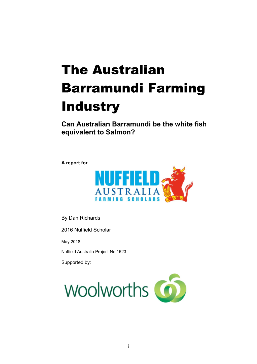 The Australian Barramundi Farming Industry