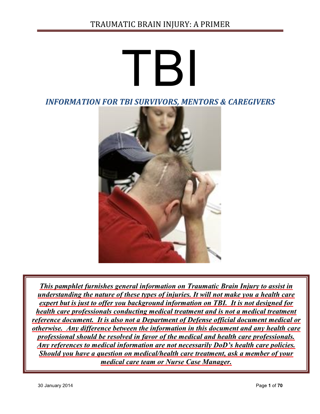 Traumatic Brain Injury: a Primer