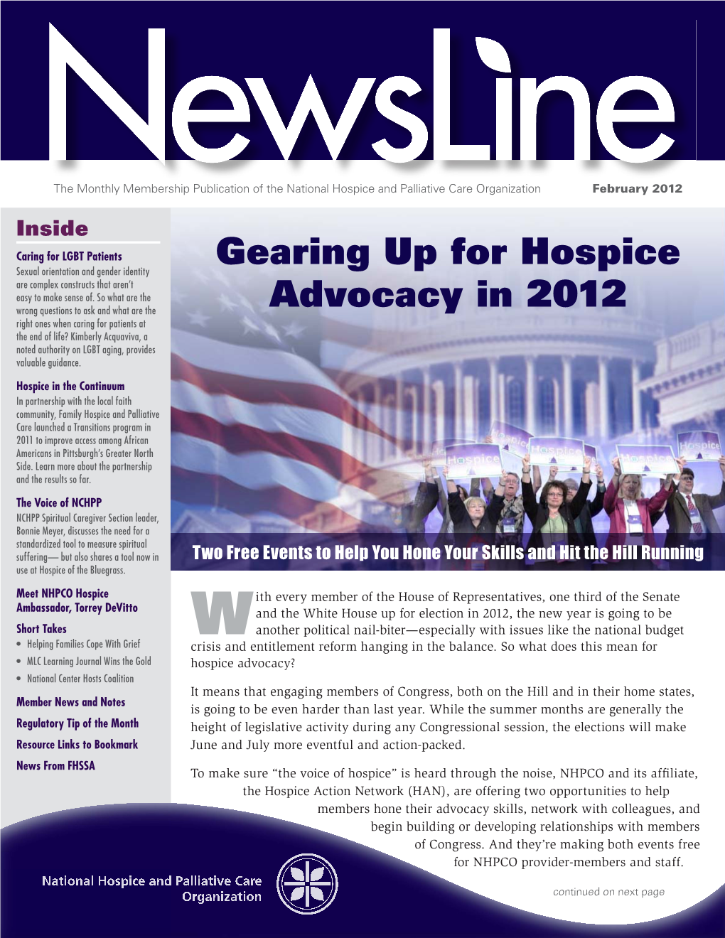 Gearing up for Hospice Advocacy in 2012