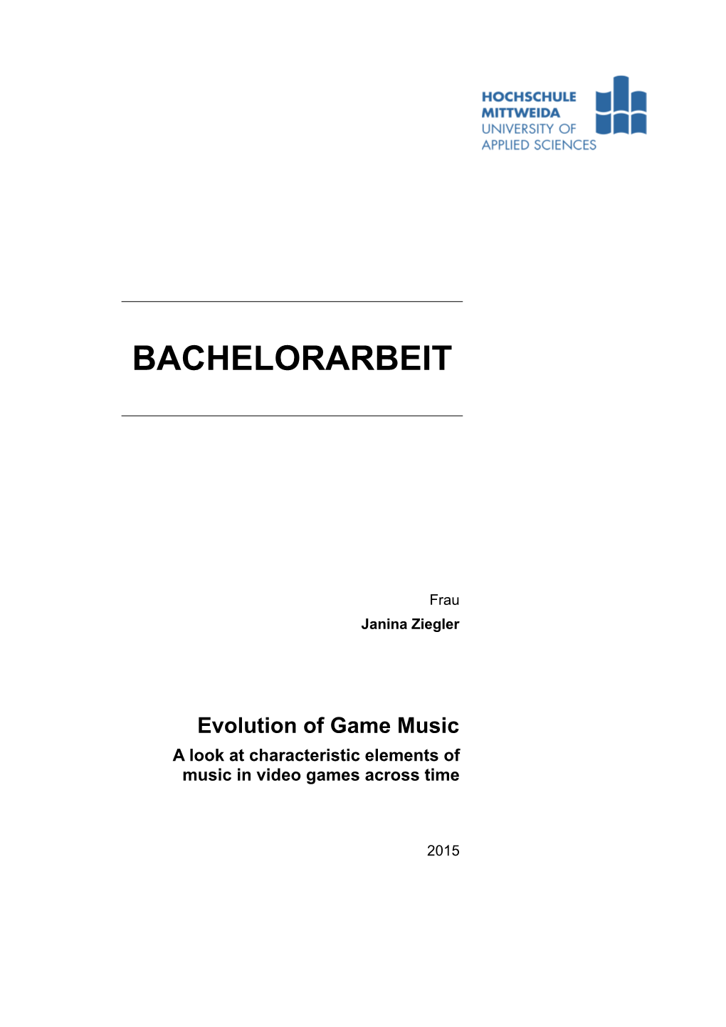 Evolution of Game Music a Look at Characteristic Elements of Music in Video Games Across Time