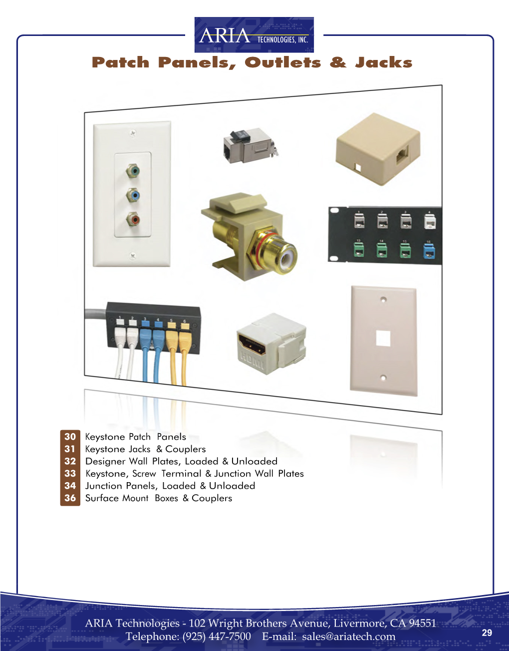 Patch Panels, Outlets & Jacks