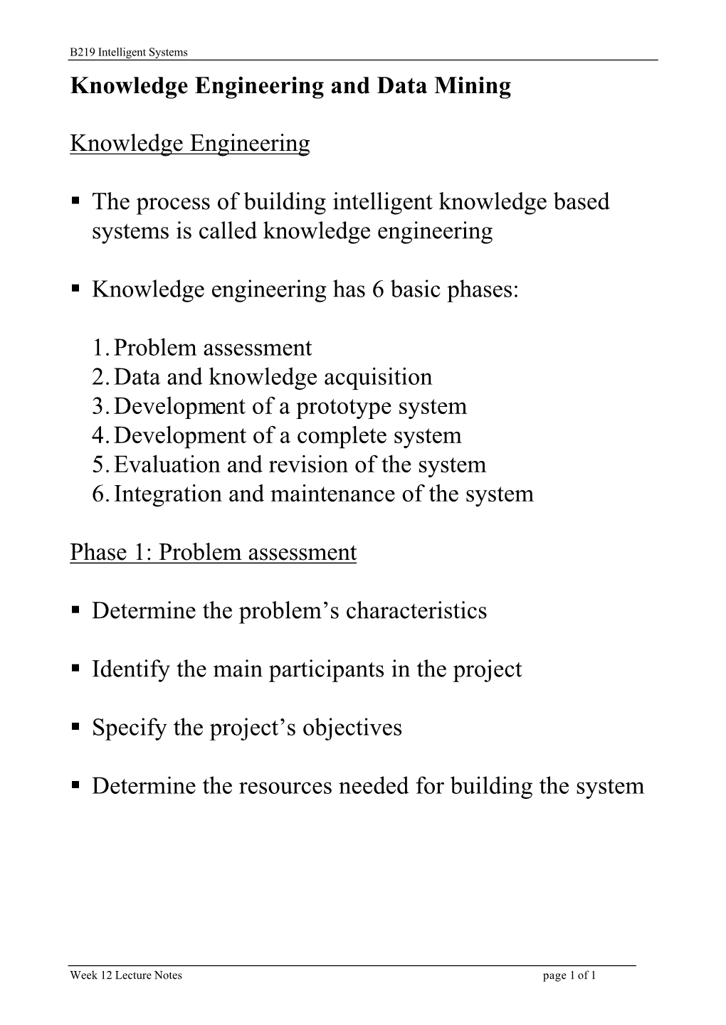 Knowledge Engineering and Data Mining