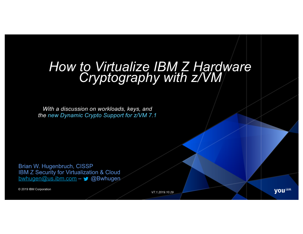 Crypto on IBM Z and Linuxone