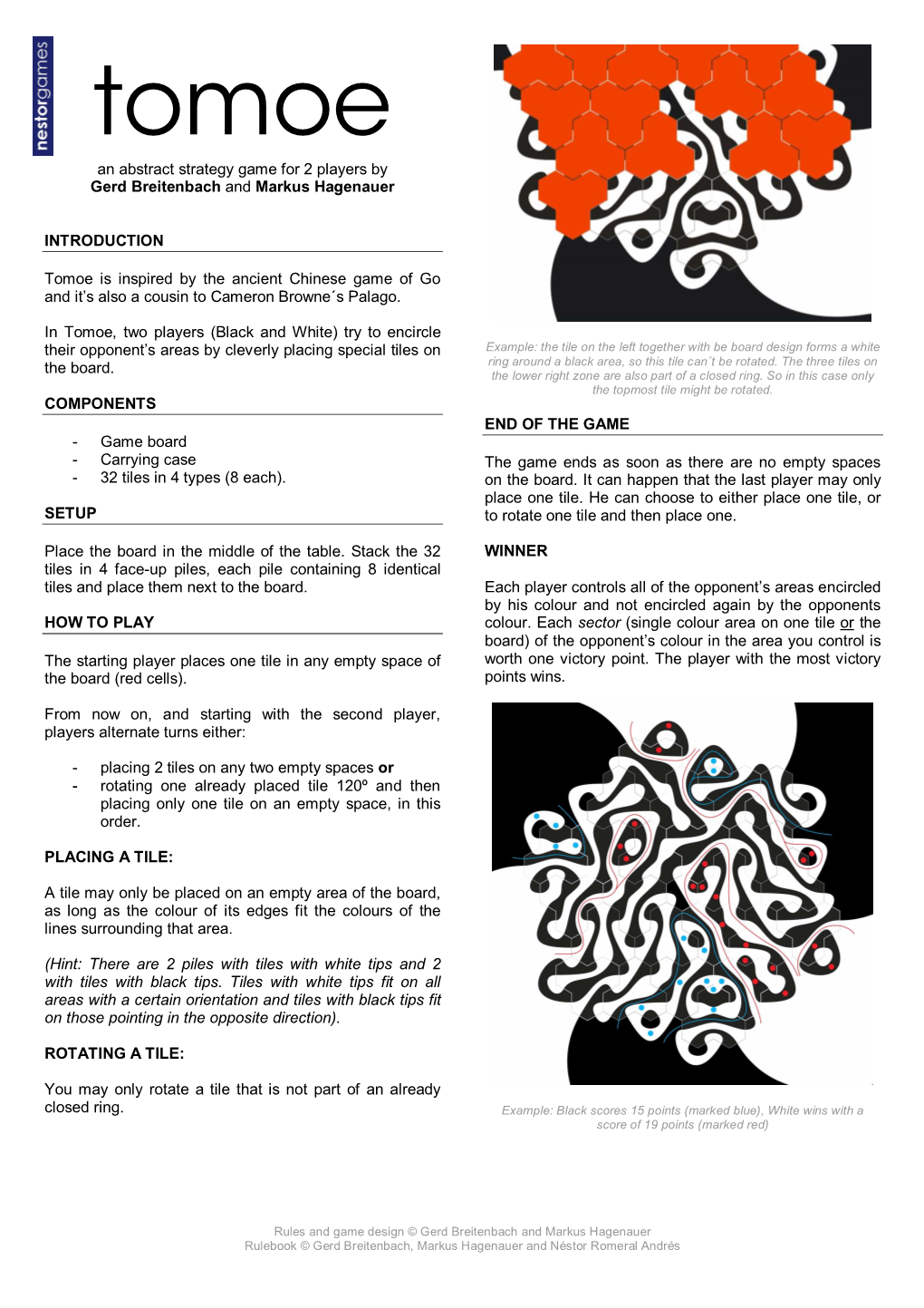 An Abstract Strategy Game for 2 Players by Gerd Breitenbach and Markus Hagenauer