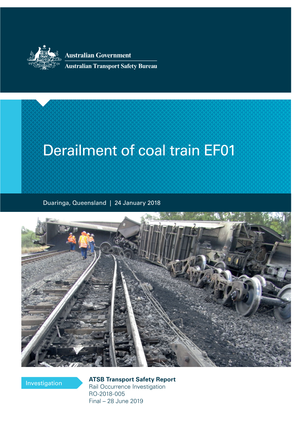 Derailment of Coal Train EF01 at Duaringa, Queensland, on 24