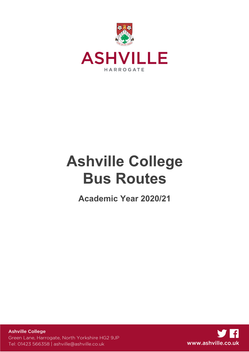 Ashville College Bus Routes