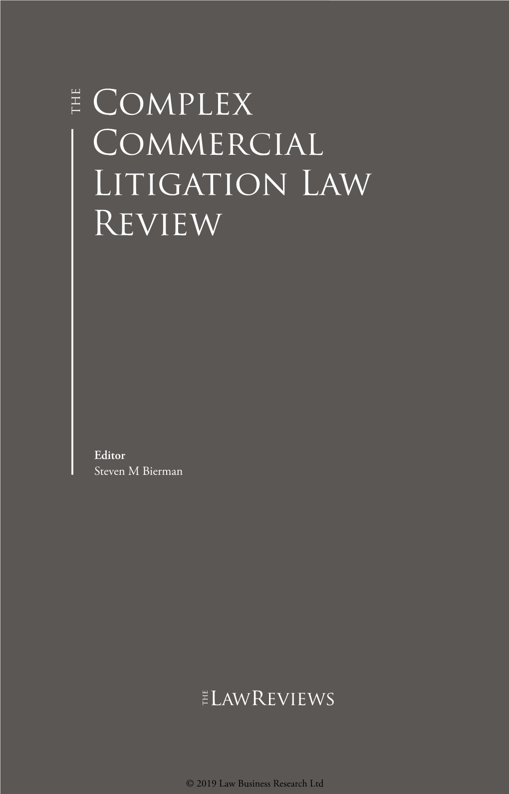 Complex Commercial Litigation Law Review