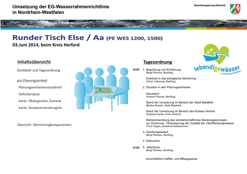 Runder Tisch Else / Aa (PE WES 1200, 1500) 03.Juni 2014, Beim Kreis Herford