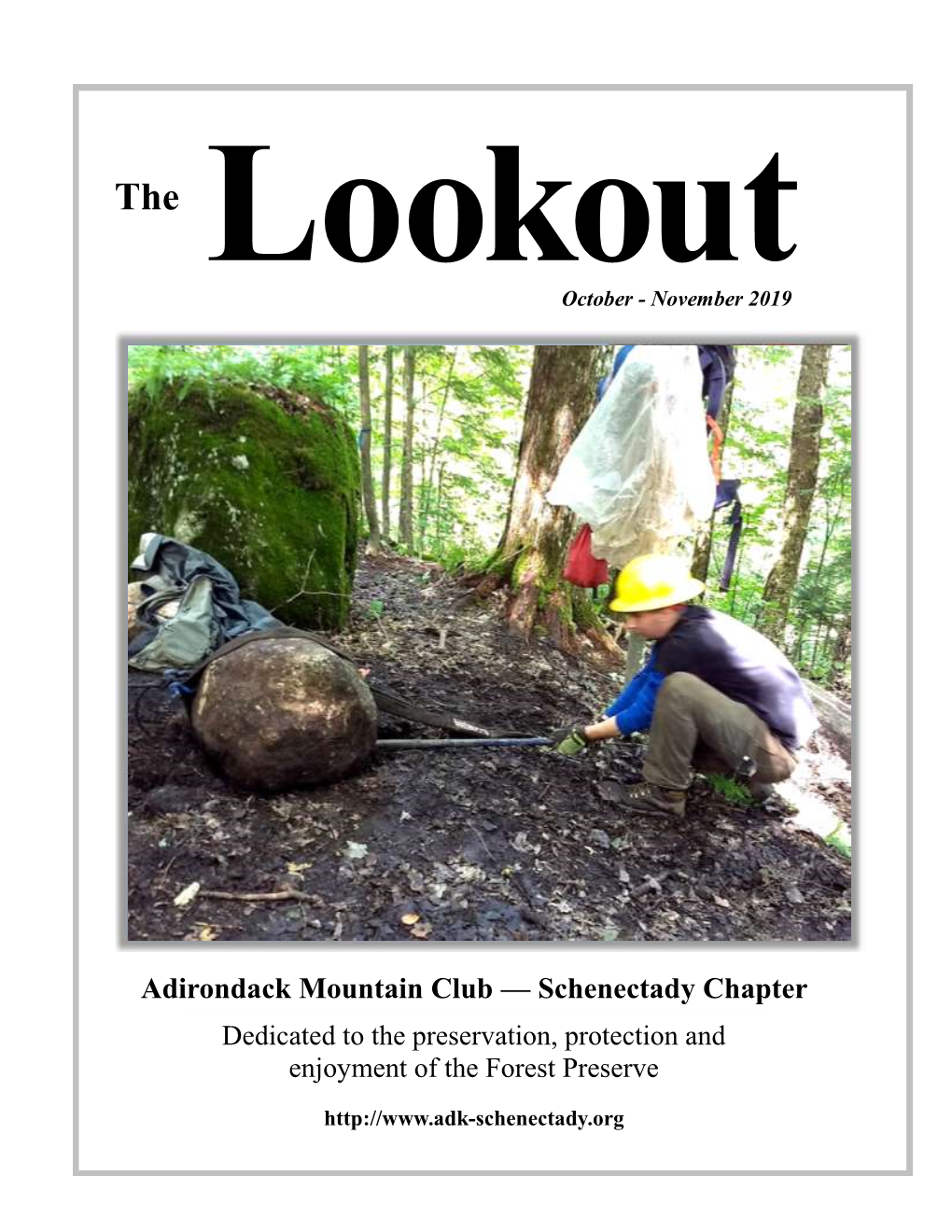 Adirondack Mountain Club — Schenectady Chapter Dedicated to the Preservation, Protection and Enjoyment of the Forest Preserve