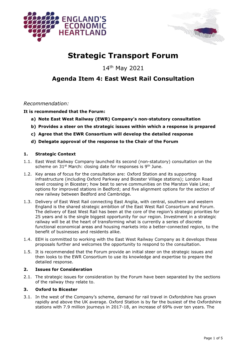 Strategic Transport Forum