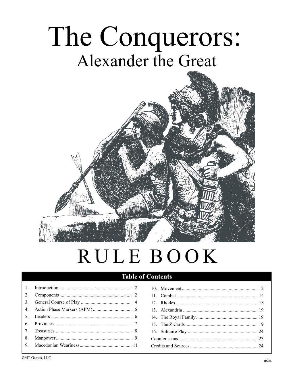 Alexander the Great 1 the Conquerors: Alexander the Great Battle Series Rules