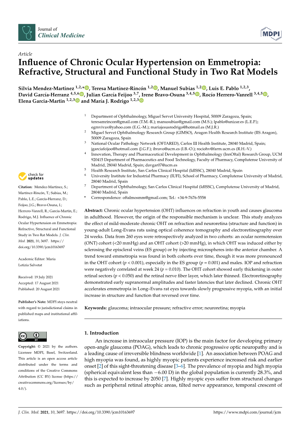Refractive, Structural and Functional Study in Two Rat Models