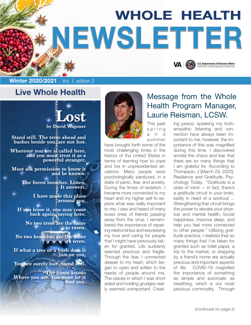 Whole Health Newsletter U.S