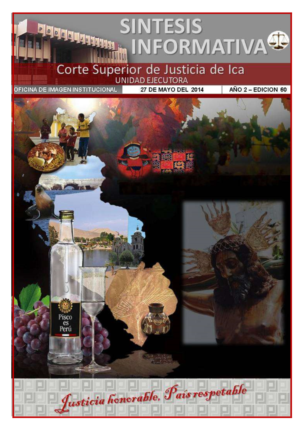 Sintesis Informativa De La Csj Ica Del 27 De Mayo Del 2014