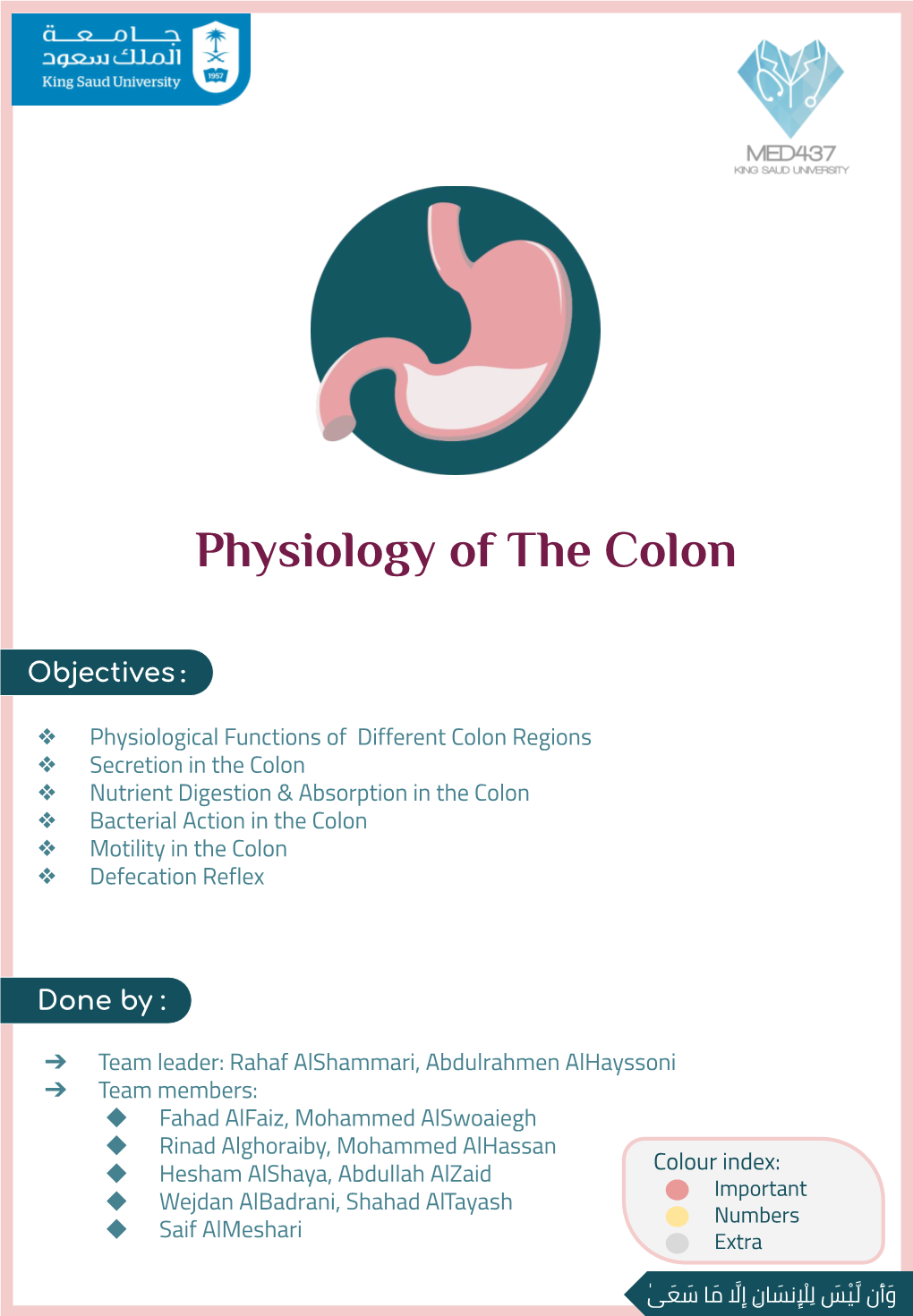 Physiology of the Colon