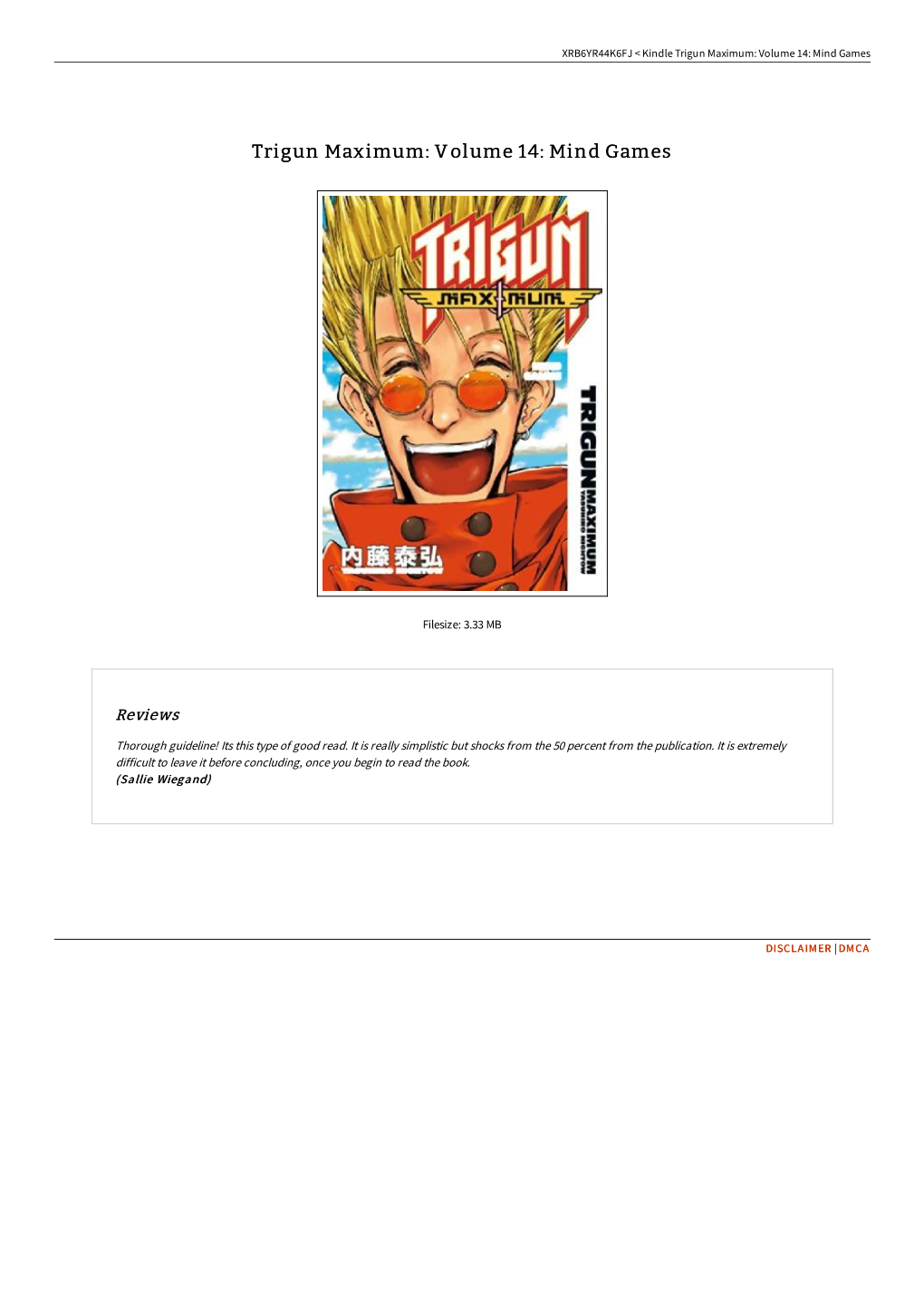 Download Ebook ^ Trigun Maximum: Volume 14: Mind Games