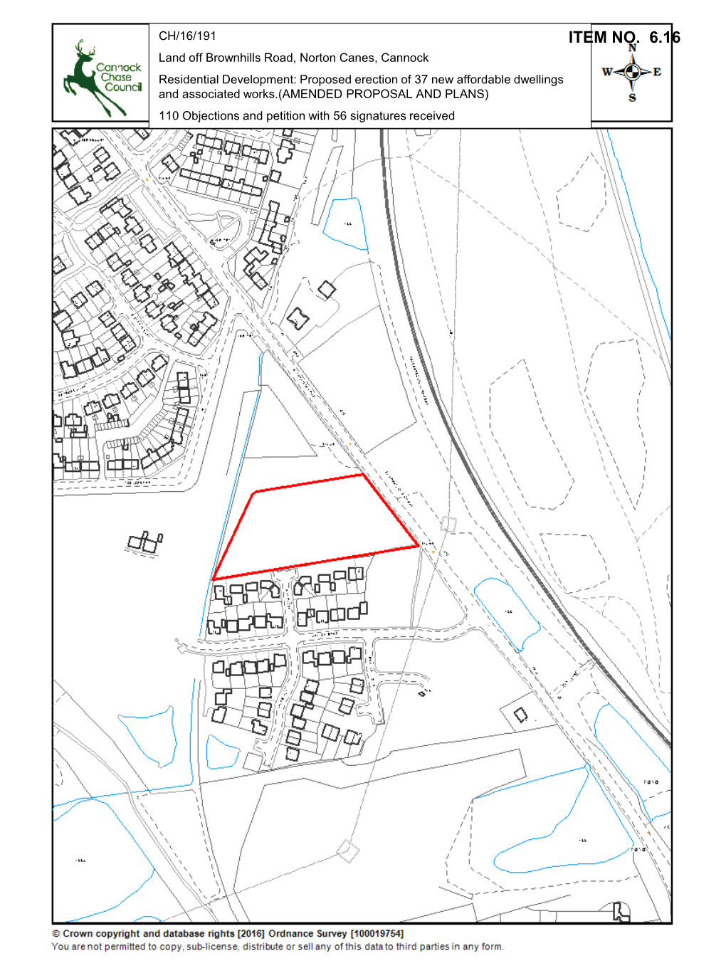 Planning Application Report-Land Off Brownhills Road, Norton Canes