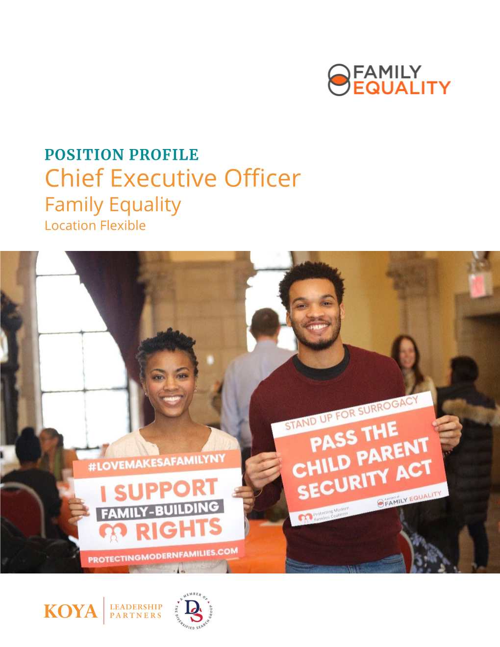 Chief Executive Officer Family Equality Location Flexible ABOUT FAMILY EQUALITY