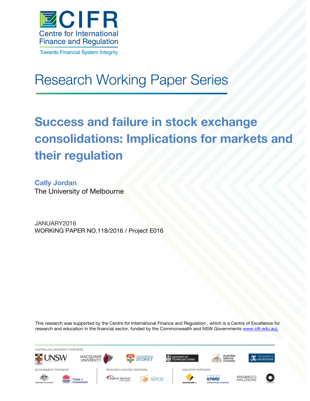 Success and Failure in Stock Exchange Consolidations: Implications for Markets and Their Regulation