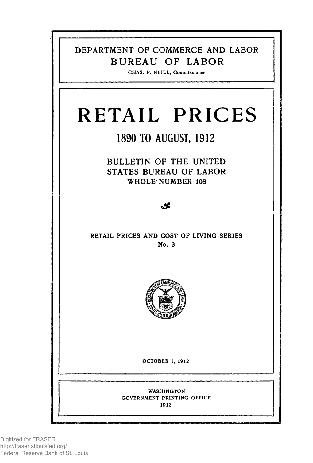 Retail Prices, 1890 to August, 1912: Page