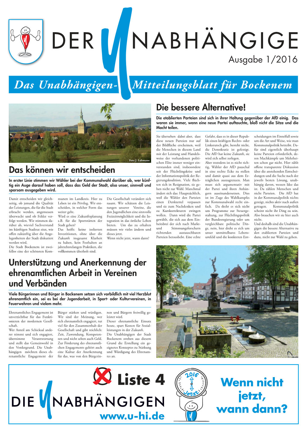 DER NABHÄNGIGE Ausgabe 1/2016