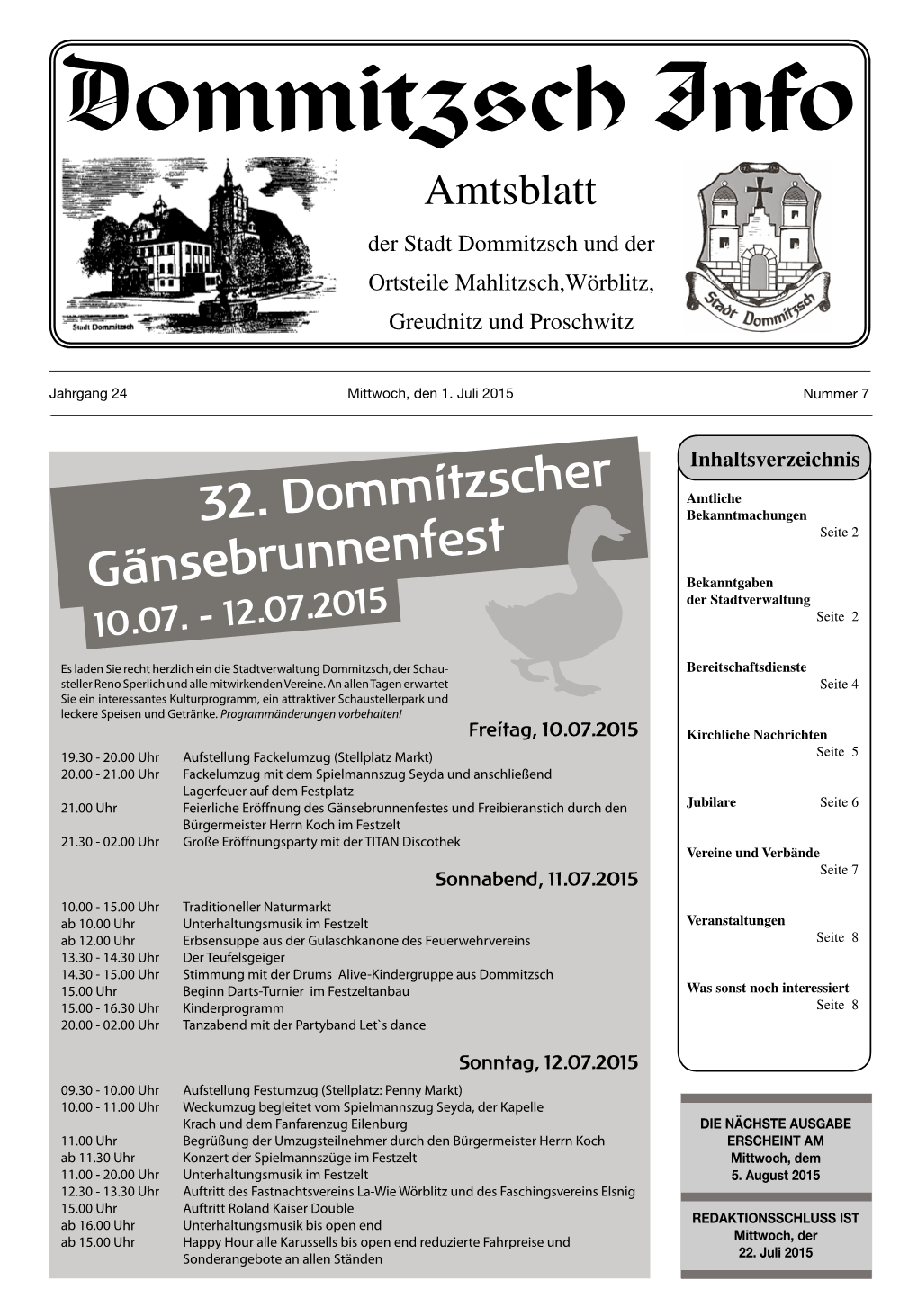 Amtsblatt Juli 2015