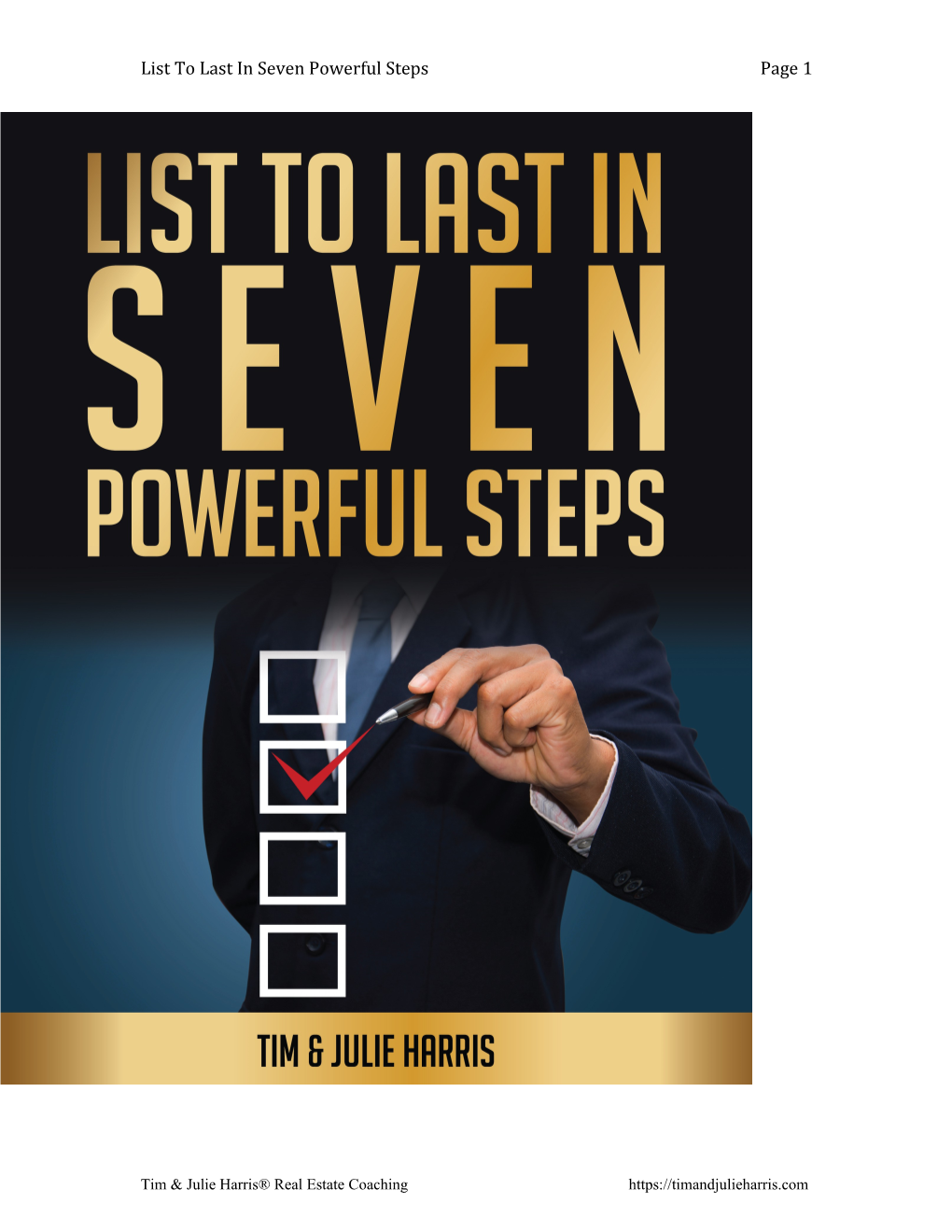 List to Last in Seven Powerful Steps Page 2