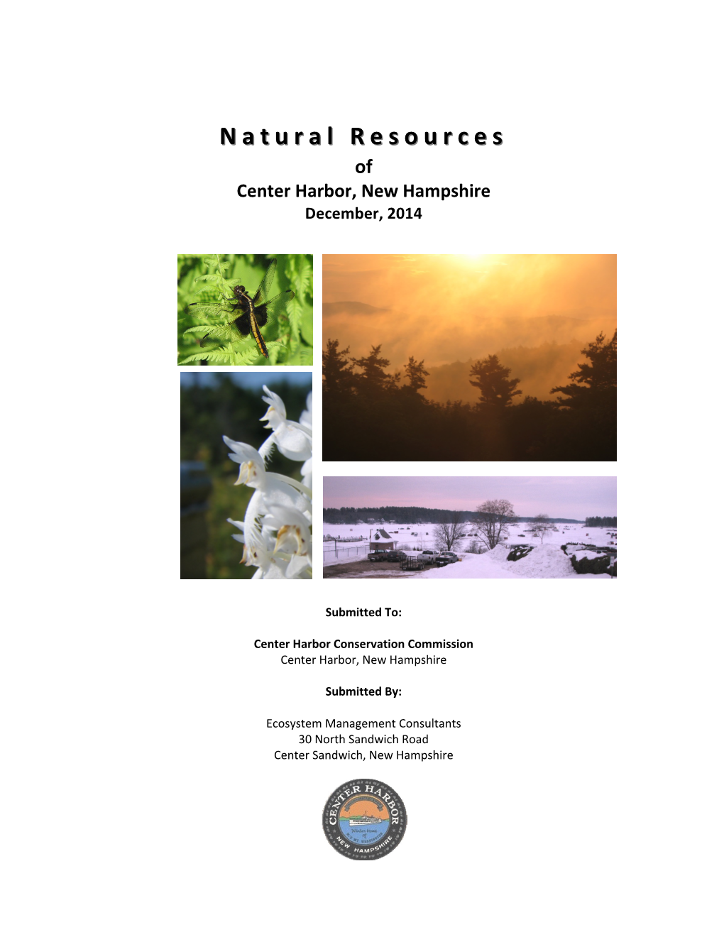 Natural Resources of Center Harbor, New Hampshire December, 2014