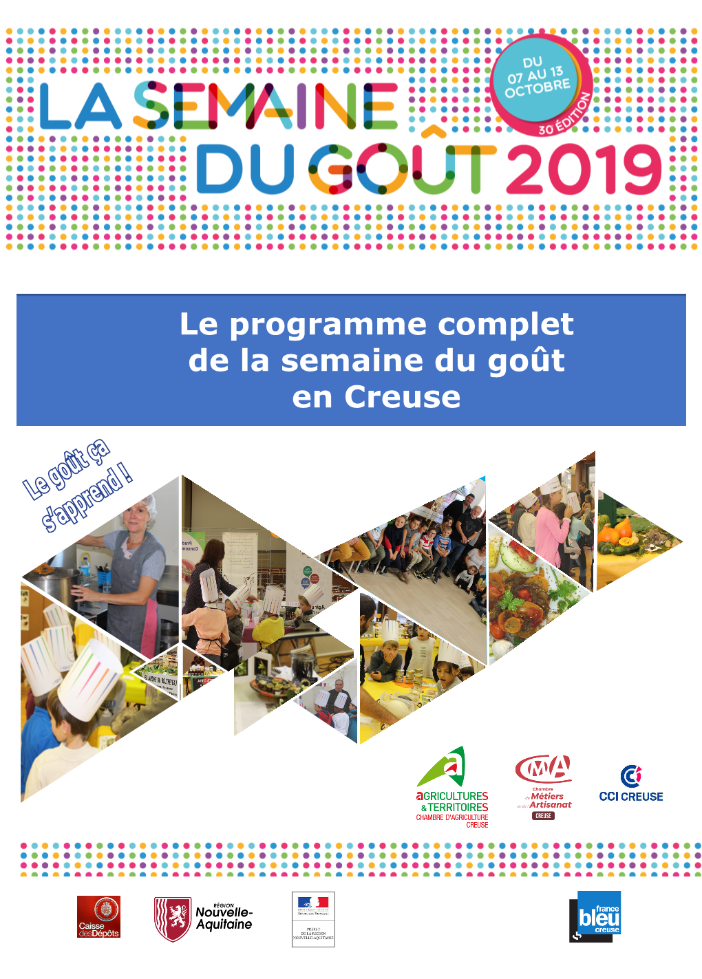 Le Programme Complet De La Semaine Du Goût En Creuse