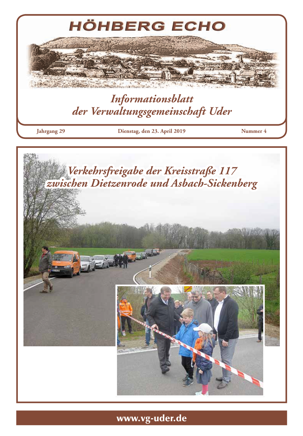 Informationsblatt Der Verwaltungsgemeinschaft Uder
