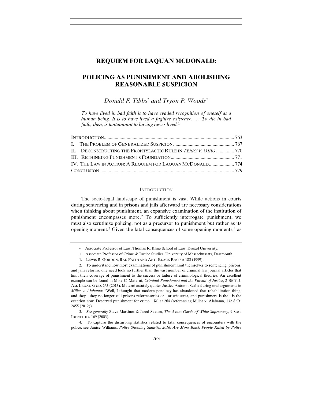 Requiem for Laquan Mcdonald