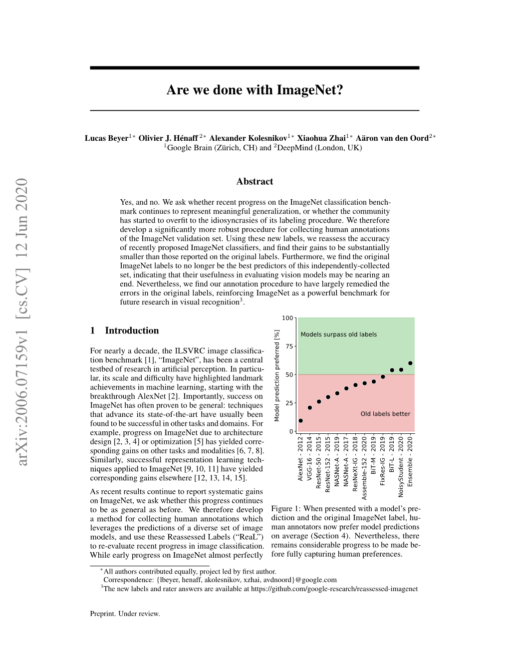 Are We Done with Imagenet?