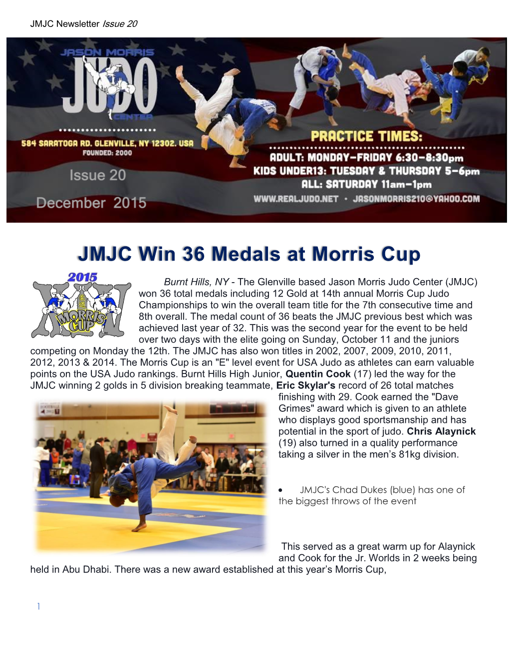 JMJC Win 36 Medals at Morris Cup