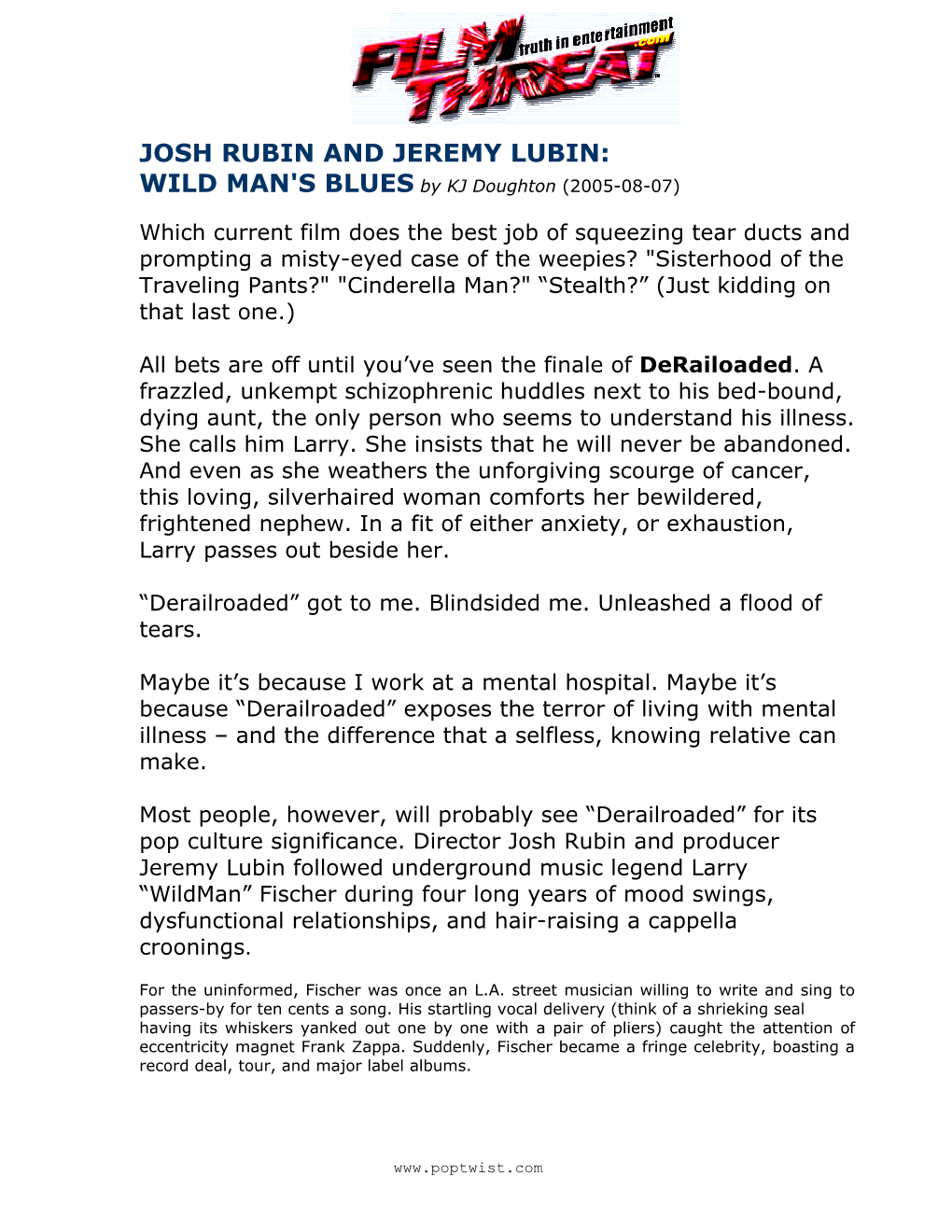 JOSH RUBIN and JEREMY LUBIN: WILD MAN's BLUES by KJ Doughton (2005-08-07)