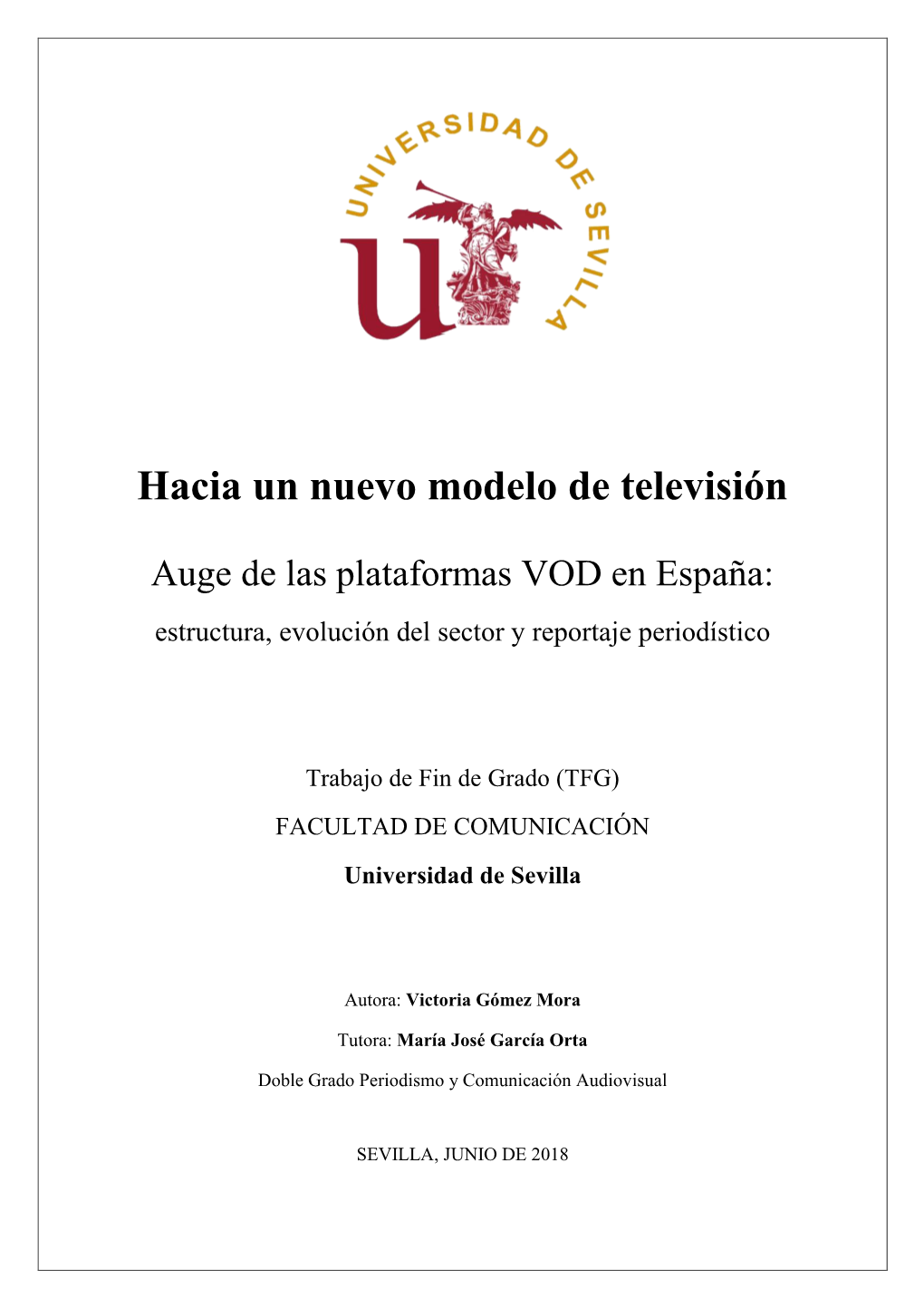 Hacia Un Nuevo Modelo De Televisión