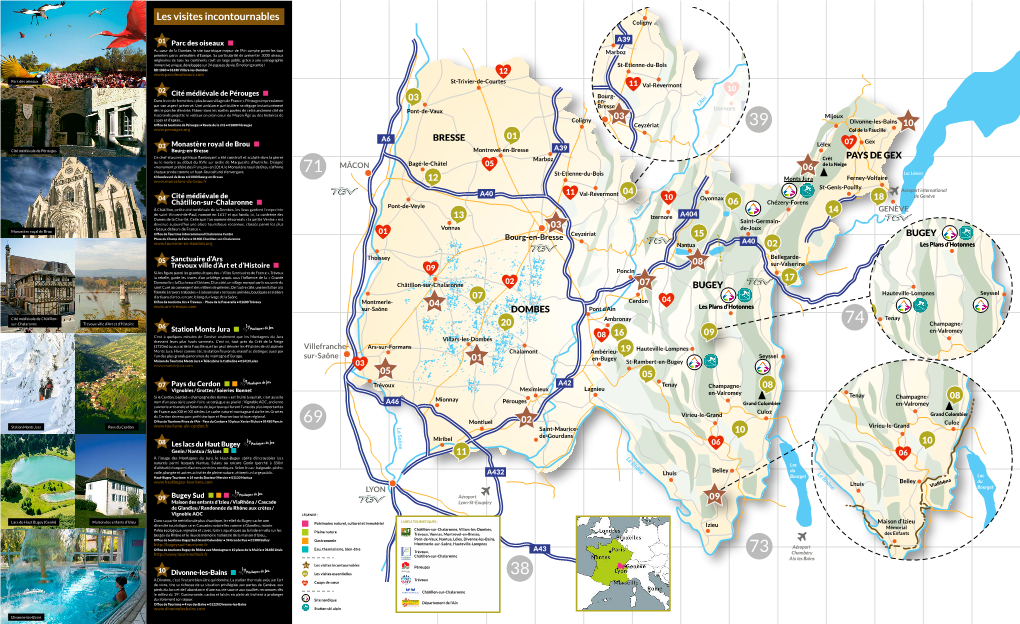 Les Visites Incontournables St-Trivier-De-Courtes 39 Coligny Col De La Faucille