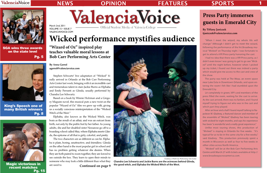 Wicked Performance Mystifies Audience