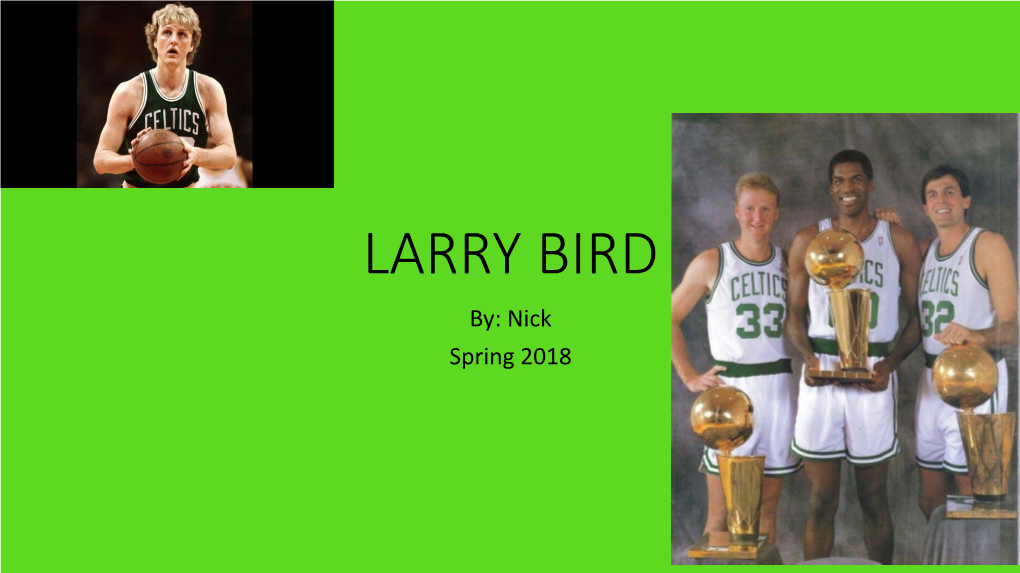 Nick Larry Bird Research