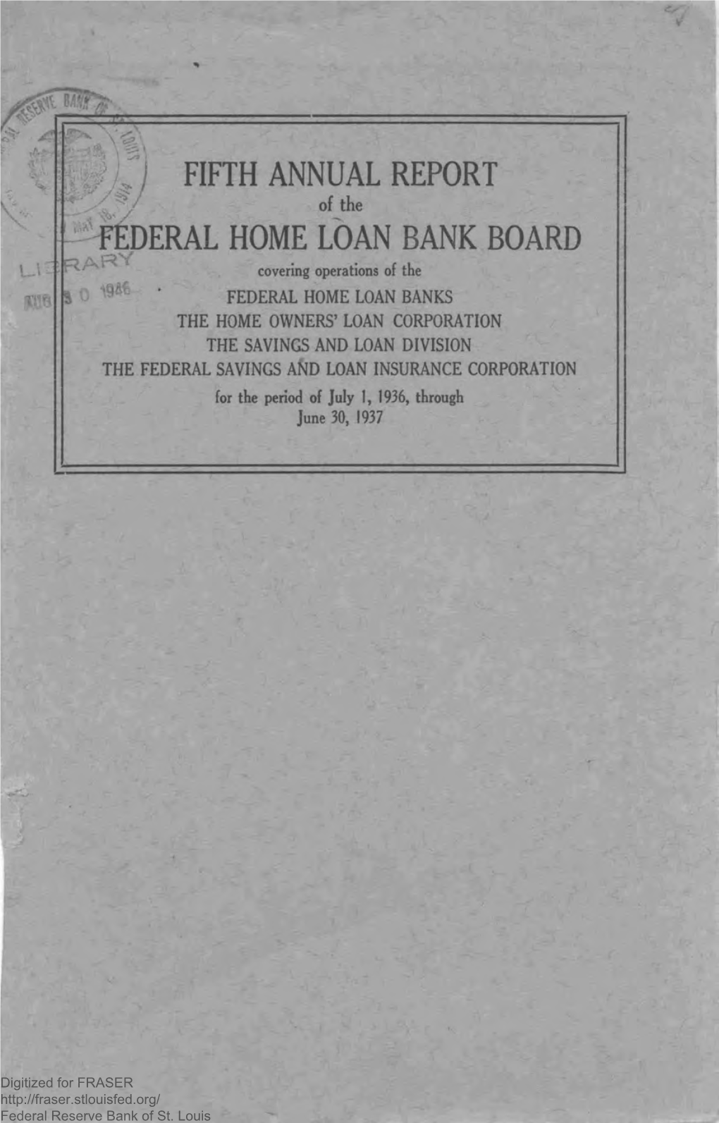 Fifth Annual Report 1936-37