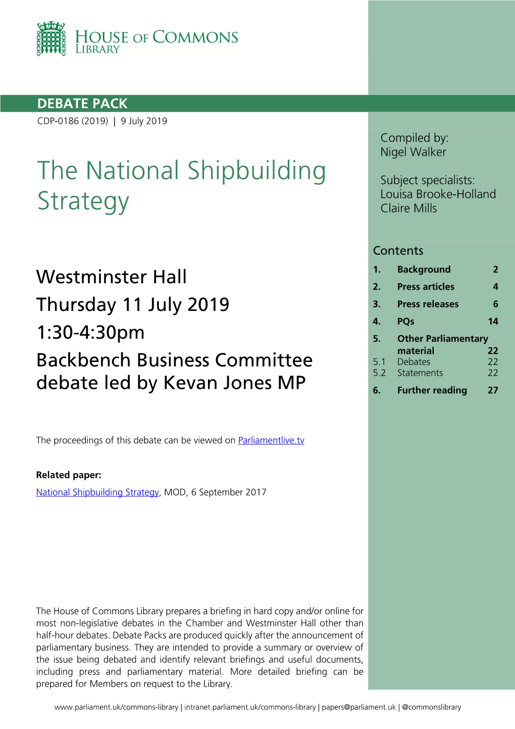 The National Shipbuilding Strategy 3