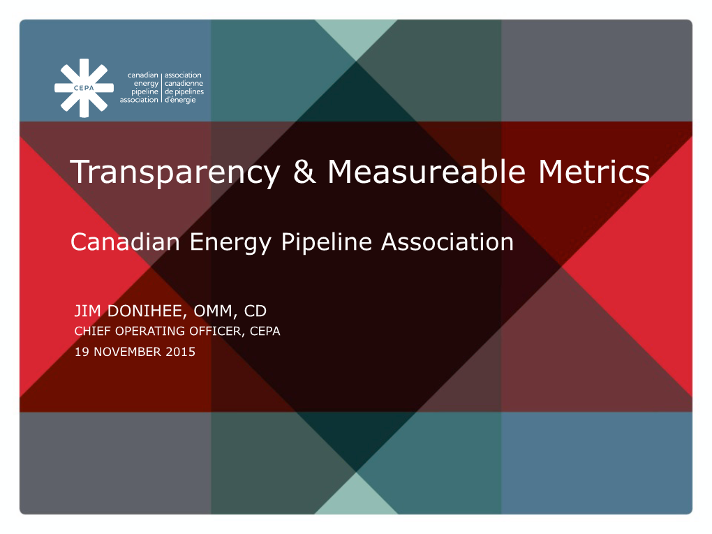 Transparency & Measureable Metrics