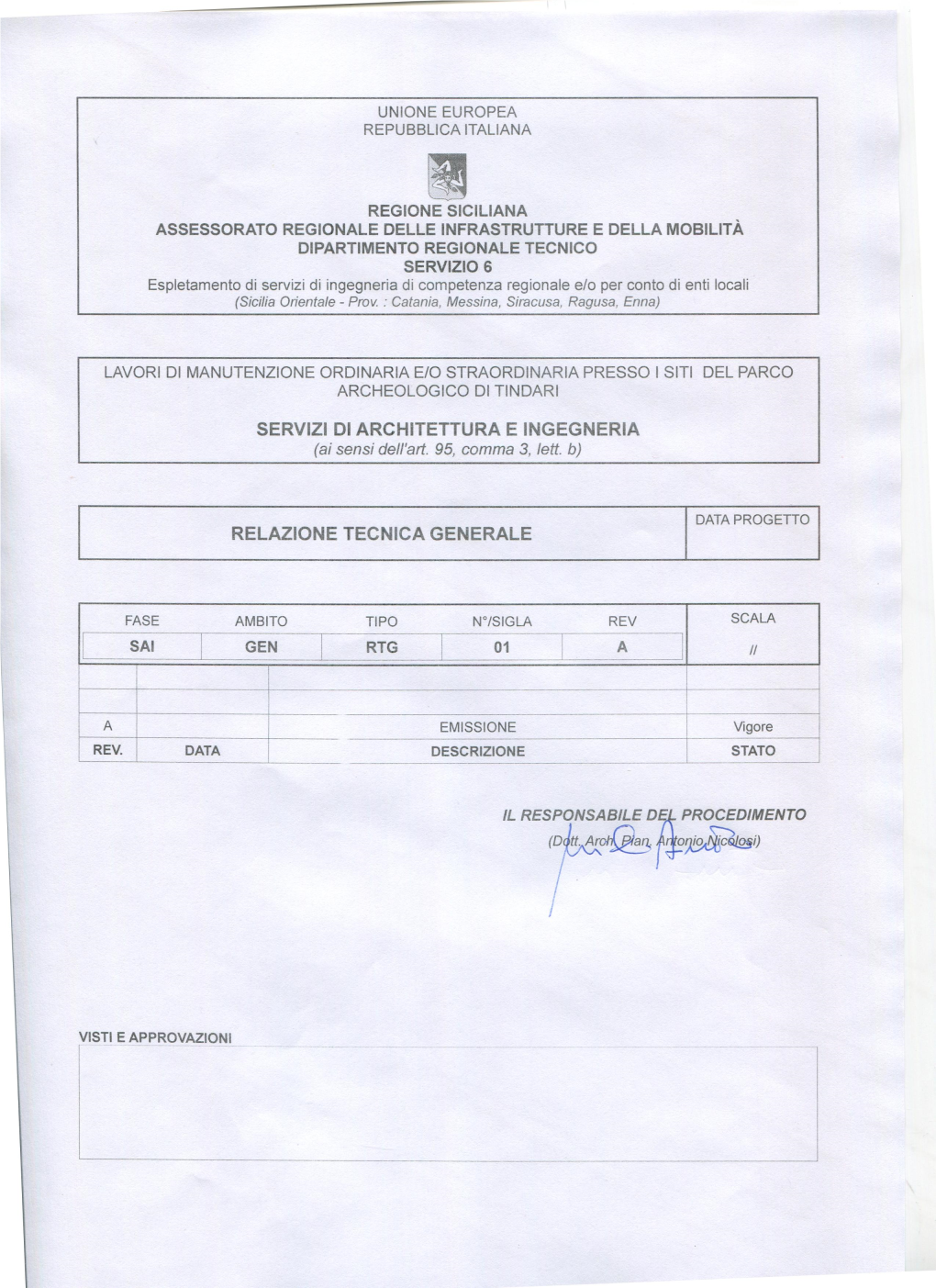 Relazione Tecnica Generale