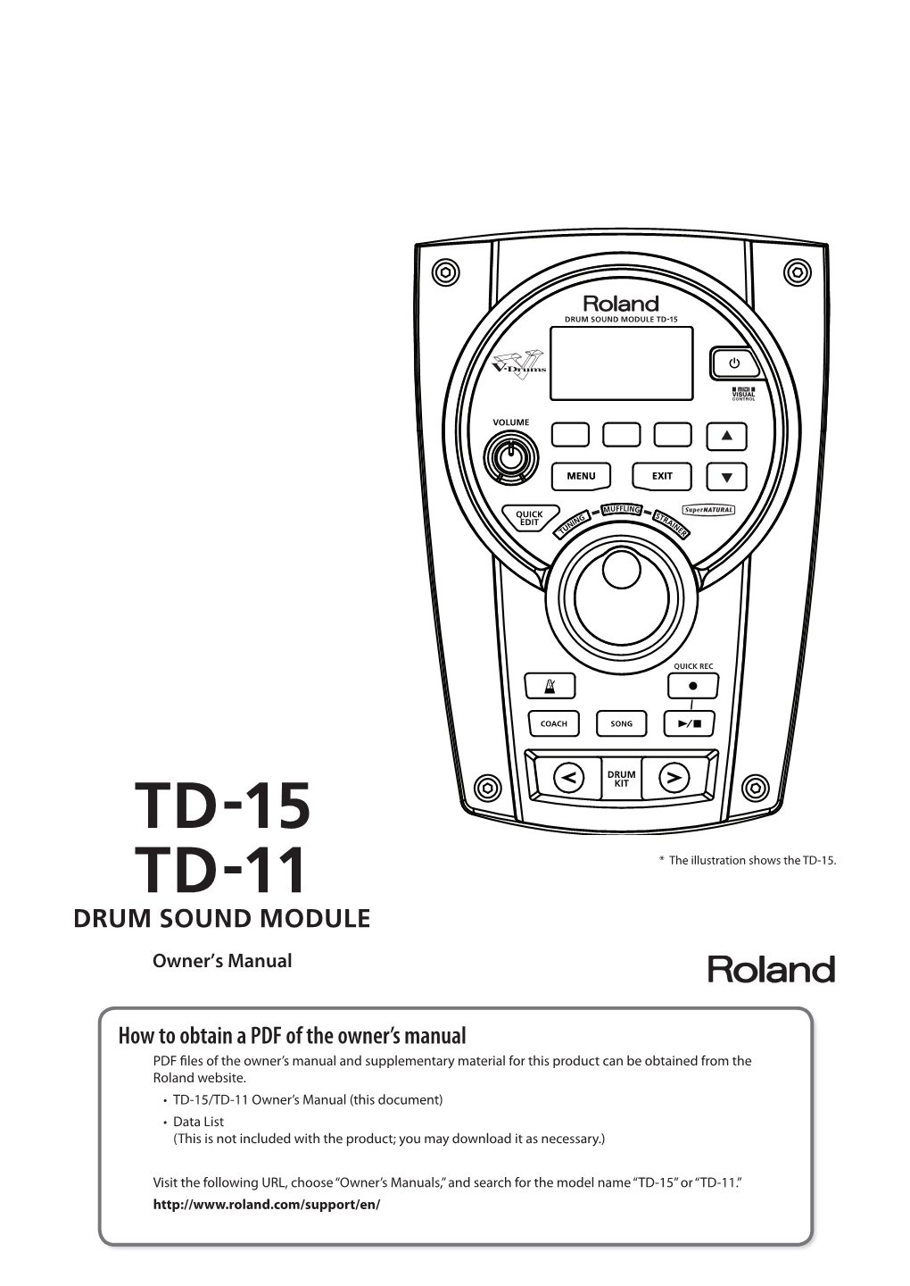 TD-15/TD-11 Owner's Manual