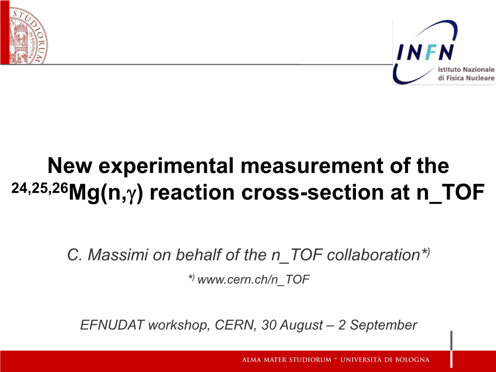 Reaction Cross-Section at N TOF